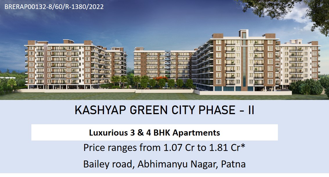 Kashyap Green City – Phase 2 in Bailey Road, Abhimanyu Nagar, Patna